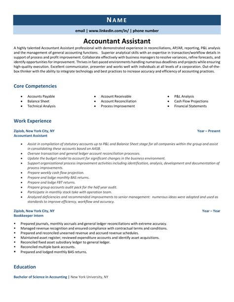 assistant accountant job description resume|2024 Accountant Assistant Resume Example (+Guidance) 